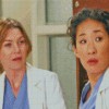 Meredith And Cristina Characters Diamond Painting