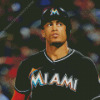 Miami Marlins Baseball Player Diamond Painting