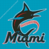 Miami Marlins logo Diamond Painting