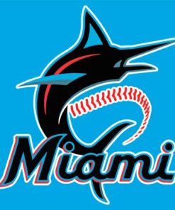 Miami Marlins logo Diamond Painting