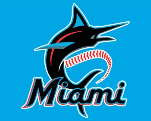 Miami Marlins logo Diamond Painting