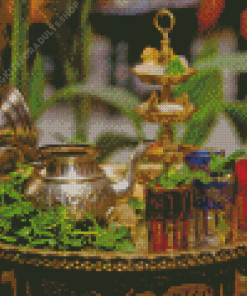 Moroccan Tea And Teapot Diamond Painting