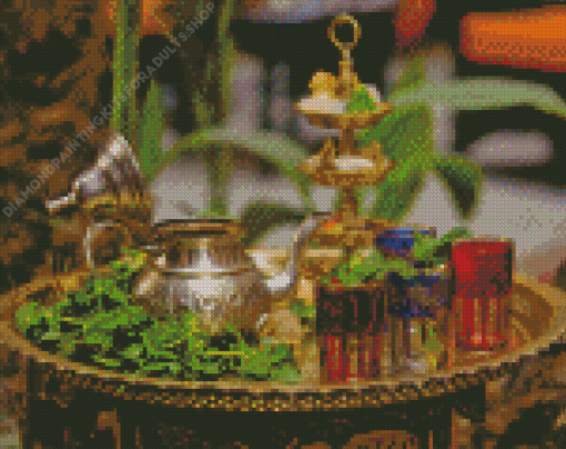 Moroccan Tea And Teapot Diamond Painting