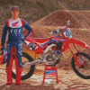 Motorcycle Racer Ken Roczen Diamond Painting