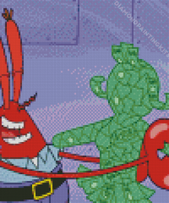 Mr Krabs Dancing With Money Diamond Painting