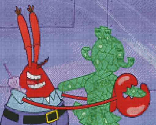 Mr Krabs Dancing With Money Diamond Painting