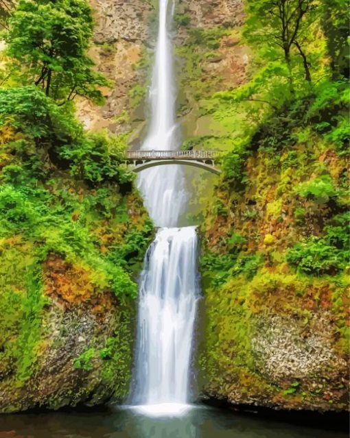 Multnomah Falls Diamond Painting