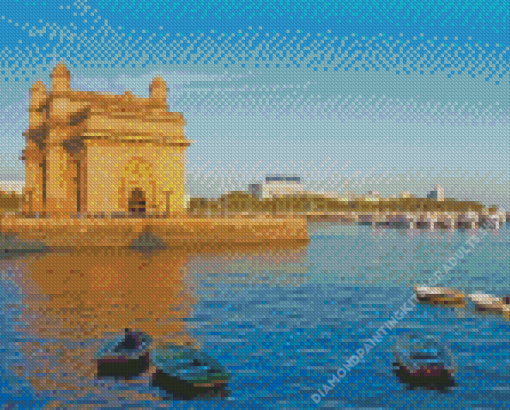 Mumbai Gateway Of India Mumbai Diamond Painting