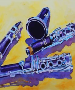 Musical Instrument Clarinet Diamond Painting