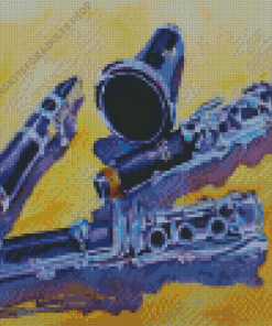 Musical Instrument Clarinet Diamond Painting