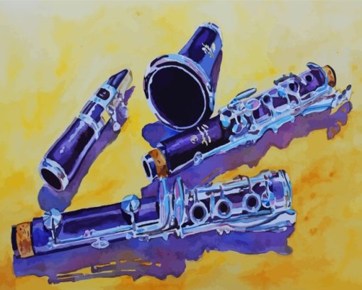 Musical Instrument Clarinet Diamond Painting