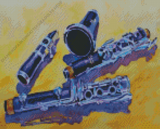 Musical Instrument Clarinet Diamond Painting