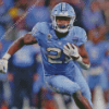 NC Tar Heels Footballer Diamond Painting