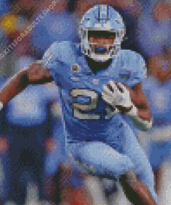 NC Tar Heels Footballer Diamond Painting