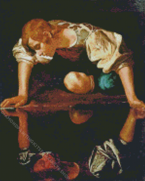 Narcissus Caravaggio Diamond Painting