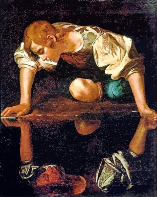 Narcissus Caravaggio Diamond Painting