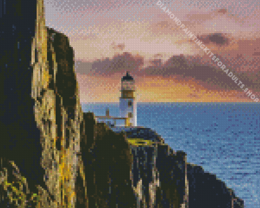 Neist Point At Sunset Diamond Painting