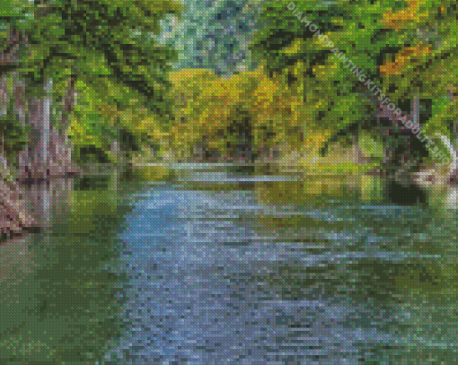 New Braunfels Guadalupe River Diamond Painting