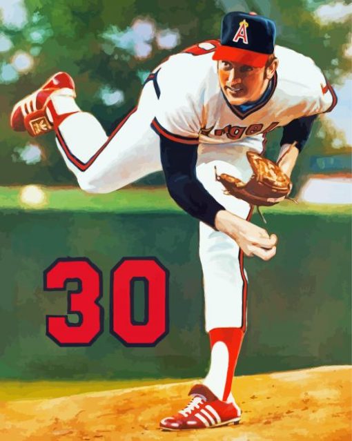 Nolan Ryan Angel Baseball Diamond Painting