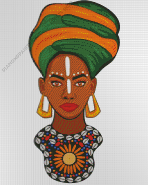 Nubian Woman Art Diamond Painting