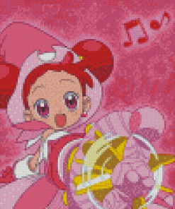 Ojamajo Doremi Harukaze Character Diamond Painting