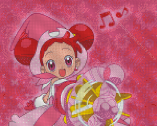 Ojamajo Doremi Harukaze Character Diamond Painting