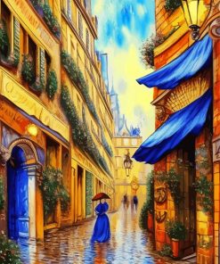 Old French Paris Vintage Street Diamond Painting