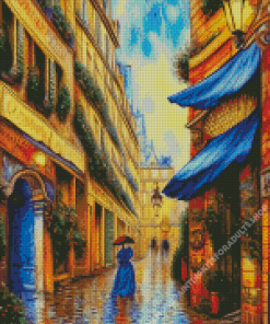 Old French Paris Vintage Street Diamond Painting