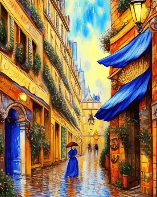 Old French Paris Vintage Street Diamond Painting