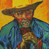 Old Man With Hat Diamond Painting