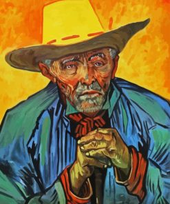 Old Man With Hat Diamond Painting