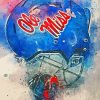 Ole Miss Helmet Diamond Painting