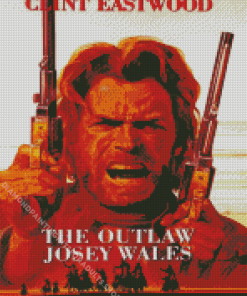 Outlaw Josey Wales Poster Diamond Painting