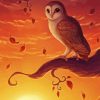 Owls In Fall Diamond Painting