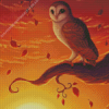 Owls In Fall Diamond Painting