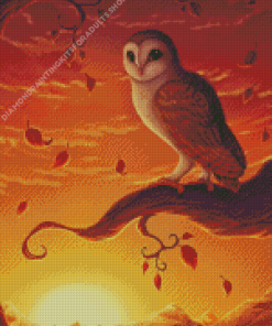 Owls In Fall Diamond Painting