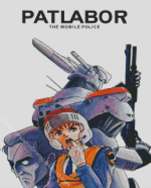 Patlabor Mobile Police Poster Diamond Painting