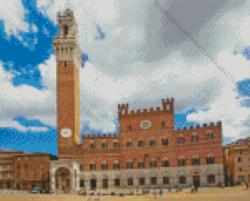 Piazza Del Campo Siena Diamond Painting