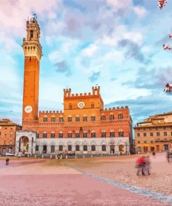 Piazza Del Campo Siena Italy Diamond Painting