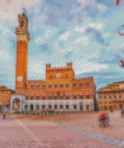 Piazza Del Campo Siena Italy Diamond Painting