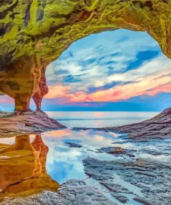 Pictured Rocks National Lakeshore Michigan Diamond Painting