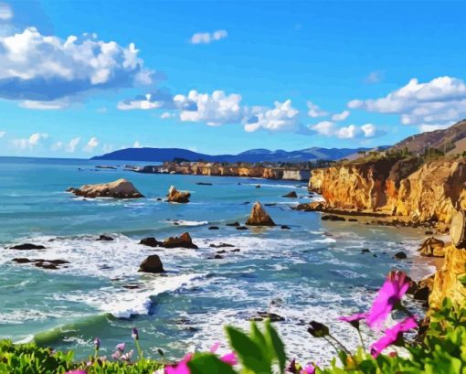 Pismo Beach Landscape Diamond Painting