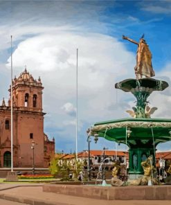 Plaza De Armas Cusco Peru Diamond Painting