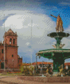 Plaza De Armas Cusco Peru Diamond Painting