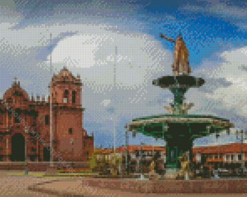 Plaza De Armas Cusco Peru Diamond Painting