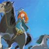 Princess Merida On Horse Diamond Painting