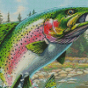 Royal dream Colored Salmon Diamond Painting