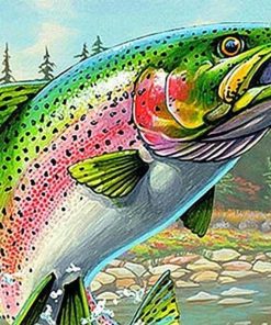 Royal dream Colored Salmon Diamond Painting