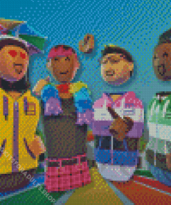 Rec Room Video Game Characters Diamond Painting