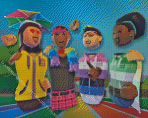 Rec Room Video Game Characters Diamond Painting